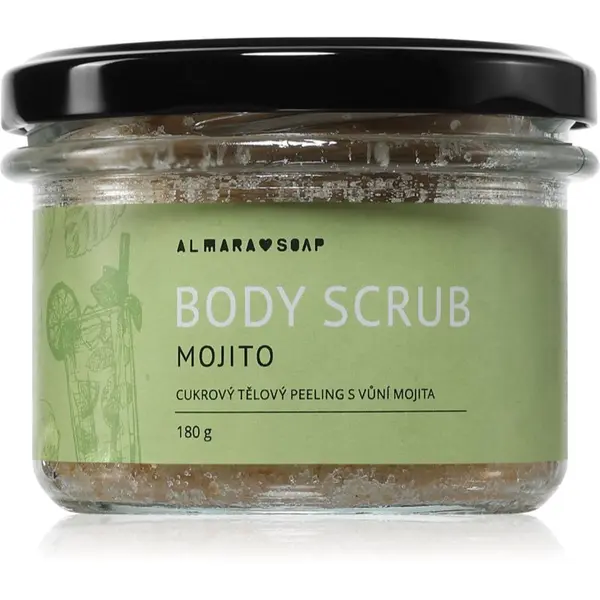Almara Soap Almara Soap Body Scrub захарен скраб за тяло против целулит с аромат Mojito 180 гр.