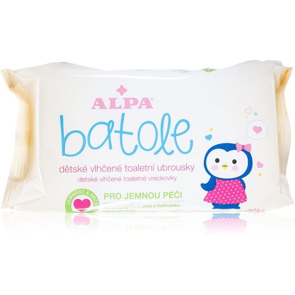 Alpa Alpa Toddler Wet wipes нежни мокри кърпички за бебета за чувствителна кожа 72 бр.