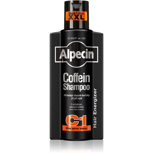Alpecin Alpecin Coffein Shampoo C1 Black Edition шампоан с кофеин за мъже стимулиращ растежа на косата 375 мл.