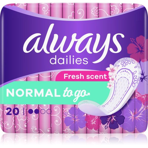 Always Always Dailies Normal To Go Fresh дамски превръзки 20 бр.