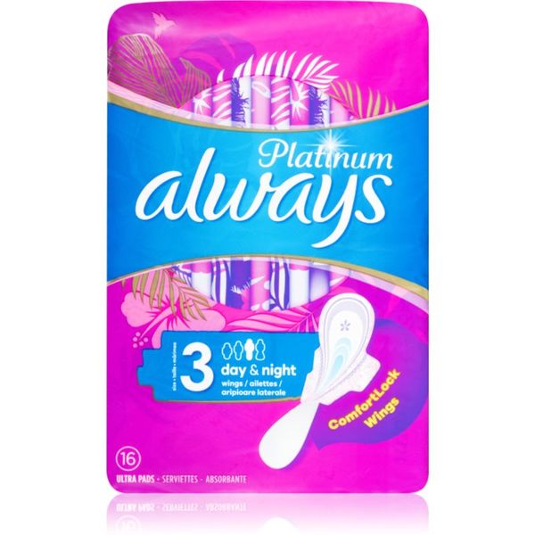 Always Always Platinum Day & Night санитарни кърпи 16 бр.