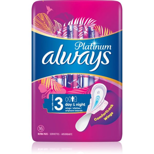 Always Always Platinum Day & Night санитарни кърпи 64 бр.