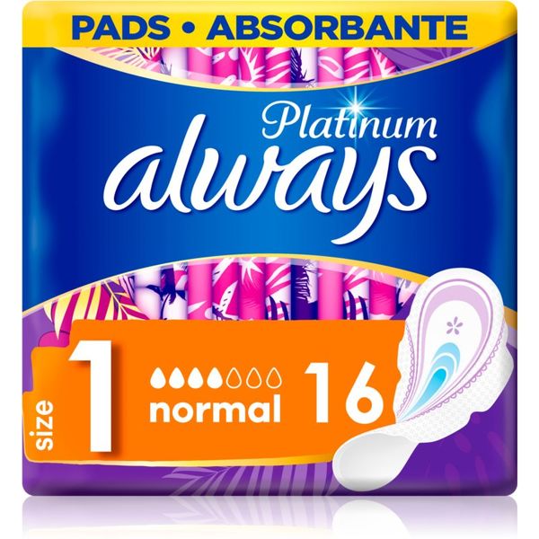 Always Always Platinum Normal Size 1 санитарни кърпи 16 бр.