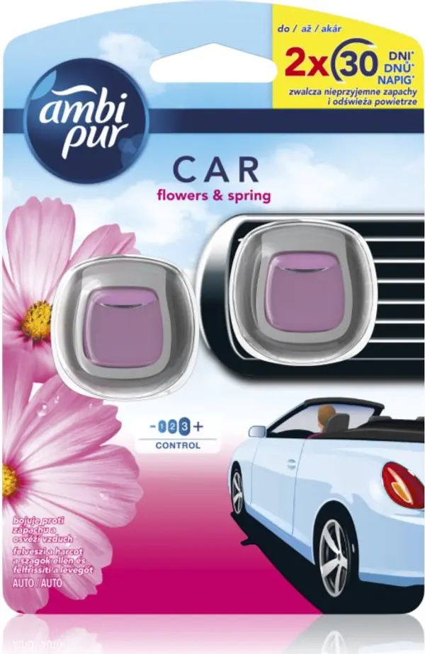 AmbiPur AmbiPur Car Flowers&Spring ароматизатор за въздух за колата 2x2 мл.