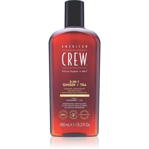 American Crew American Crew 3 in 1 Ginger + Tea 3 в 1 шампоан, балсам и душ гел за мъже 450 мл.
