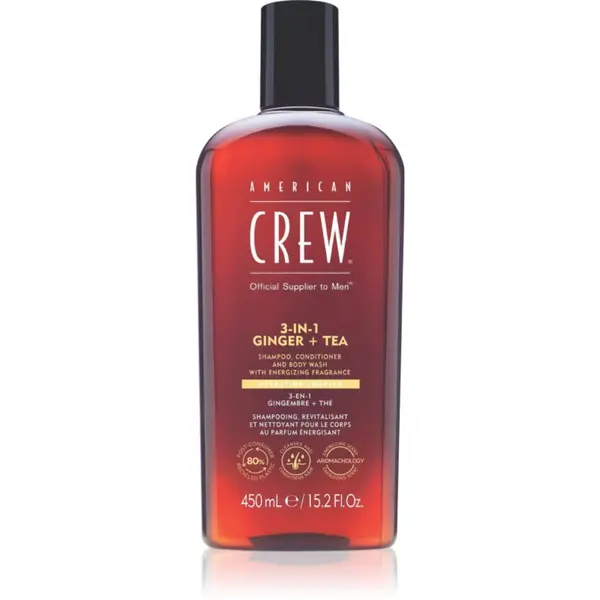 American Crew American Crew 3 in 1 Ginger + Tea 3 в 1 шампоан, балсам и душ гел за мъже 450 мл.