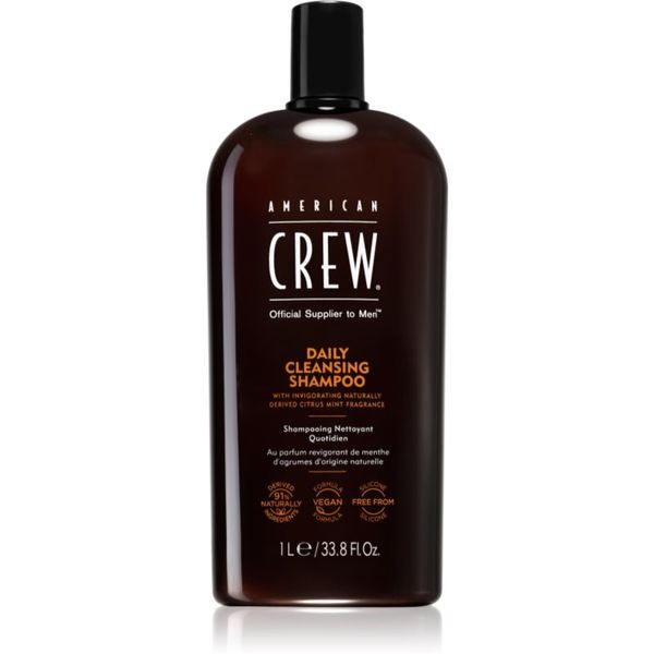 American Crew American Crew Daily Cleansing Shampoo почистващ шампоан за мъже 1000 мл.