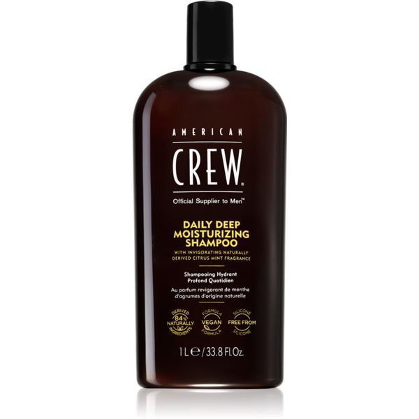 American Crew American Crew Daily Moisturizing Shampoo шампоан за ежедневна употреба с хидратиращ ефект за мъже 1000 мл.