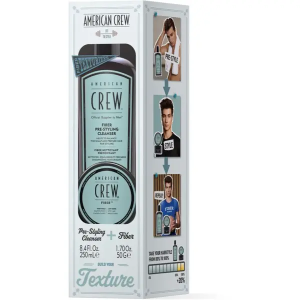 American Crew American Crew Fiber Duo - Giftset подаръчен комплект За коса за мъже 1 бр.