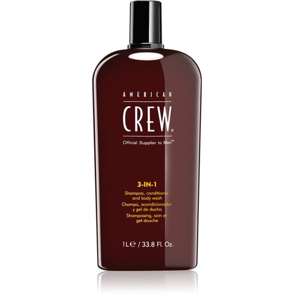 American Crew American Crew Hair & Body 3-IN-1 шампоан, балсам и душ гел 3 в 1 за мъже 1000 мл.