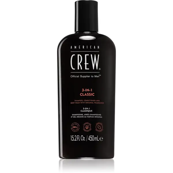 American Crew American Crew Hair & Body 3-IN-1 шампоан, балсам и душ гел 3 в 1 за мъже 450 мл.