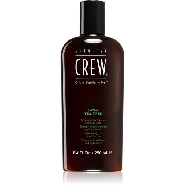 American Crew American Crew Hair & Body 3-IN-1 Tea Tree шампоан, балсам и душ гел 3 в 1 за мъже 250 мл.
