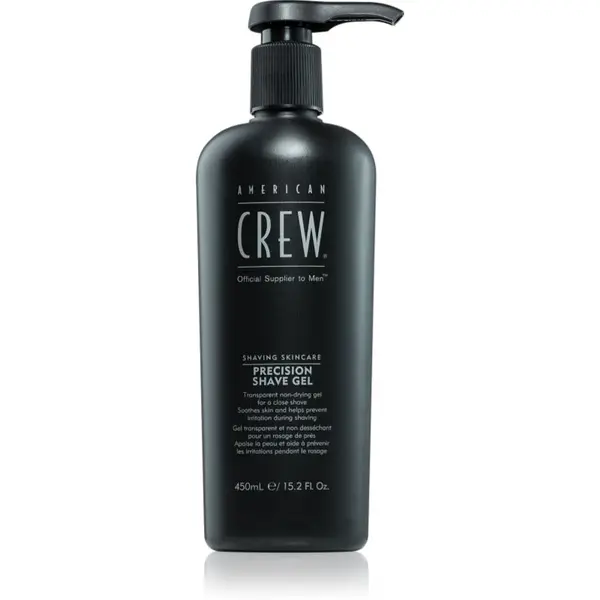 American Crew American Crew Shave & Beard Precision Shave Gel гел за бръснене за чувствителна кожа на лицето 450 мл.