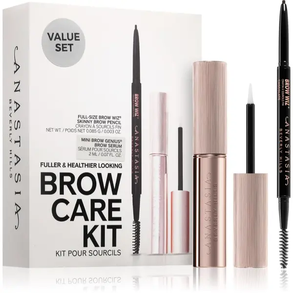Anastasia Beverly Hills Anastasia Beverly Hills Brow Care Kit комплект за вежди цвят Dark Brown