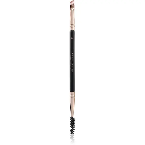 Anastasia Beverly Hills Anastasia Beverly Hills Brush 14 Duo Brow скосена четка за вежди 1 бр.
