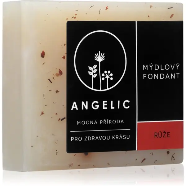 Angelic Angelic Soap fondant Růže екстра лек натурален сапун 105 гр.