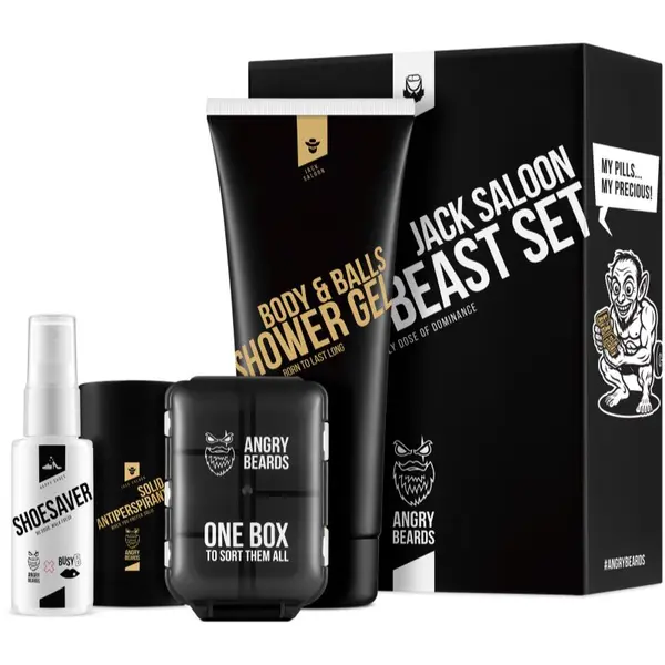 Angry Beards Angry Beards Jack Saloon Active Beast Set комплект за спортисти