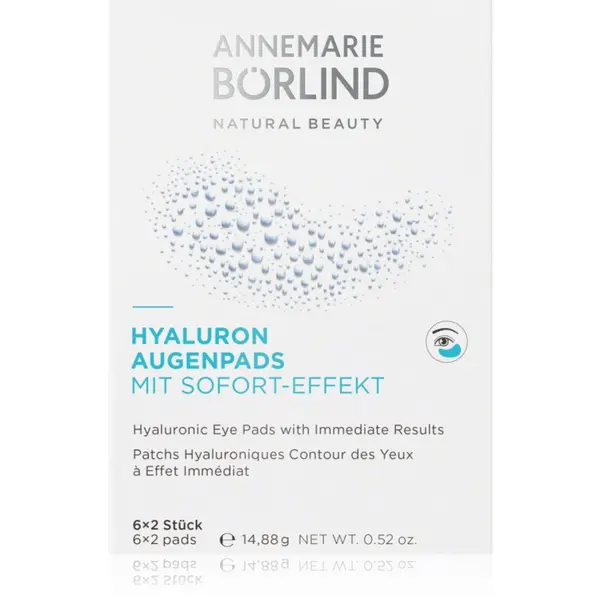 ANNEMARIE BÖRLIND ANNEMARIE BÖRLIND EYES & LIPS Eye Pads хиалуронови хидратиращи компреси за околоочната зона 6x2 бр.