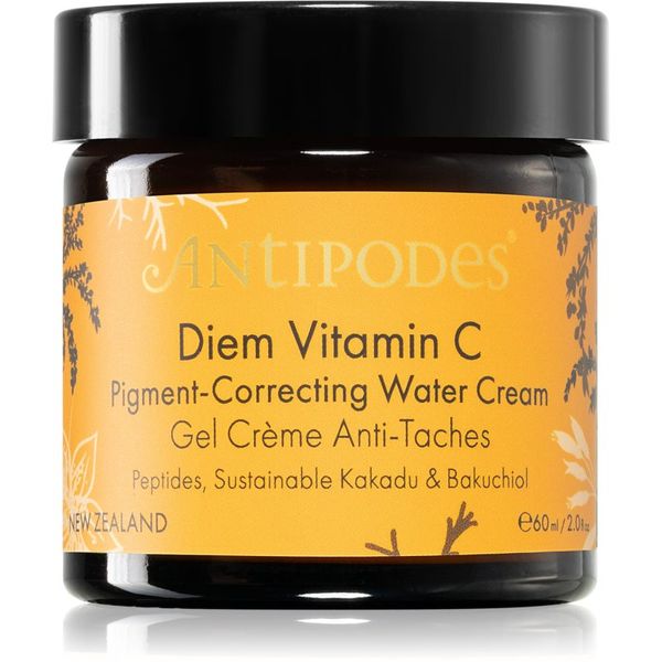 Antipodes Antipodes Diem Vitamin C Pigment-Correcting Water Cream озаряващ хидратиращ крем против пигментни петна 60 мл.