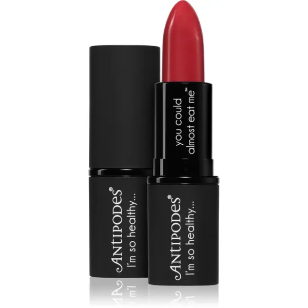 Antipodes Antipodes Moisture-Boost Natural Lipstick подхранващо червило цвят Remarkably Red 4 гр.