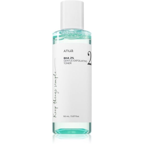 Anua Anua BHA 2% Gentle Exfoliating Toner нежен ексфолиращ тоник за проблемна кожа, акне 150 мл.
