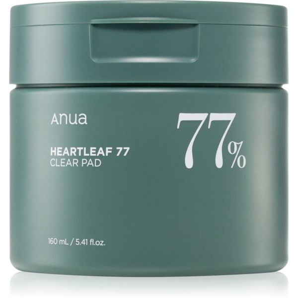 Anua Anua Heartleaf 77% Toner Pad ексфолиращи почистващи възглавнички против черни точки 70 бр.