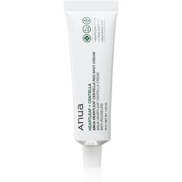 Anua Anua Heartleaf Centella Red Spot Cream лек хидратиращ крем с успокояващ ефект 30 гр.