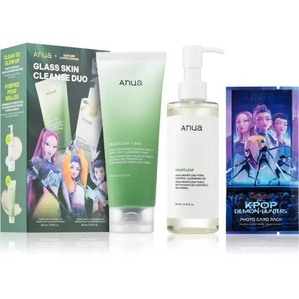 Anua Anua K-Pop Demon Hunters Double Cleansing Duo Set подаръчен комплект за дълбоко почистване