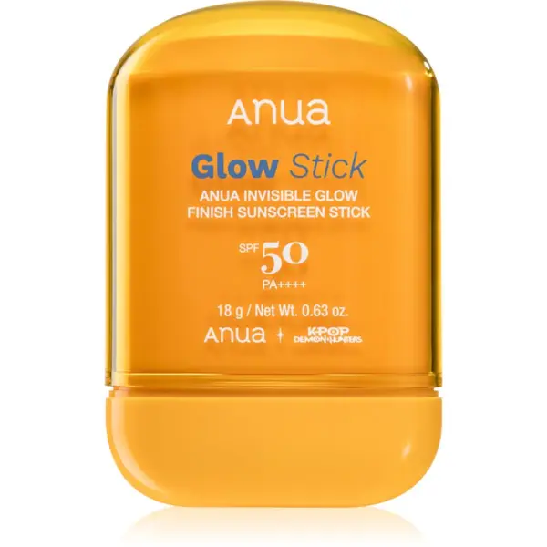 Anua Anua K-Pop Demon Hunters Invisible Glow Finish Sunscreen защитен хидратиращ стик с озаряващ ефект SPF 50 18 гр.