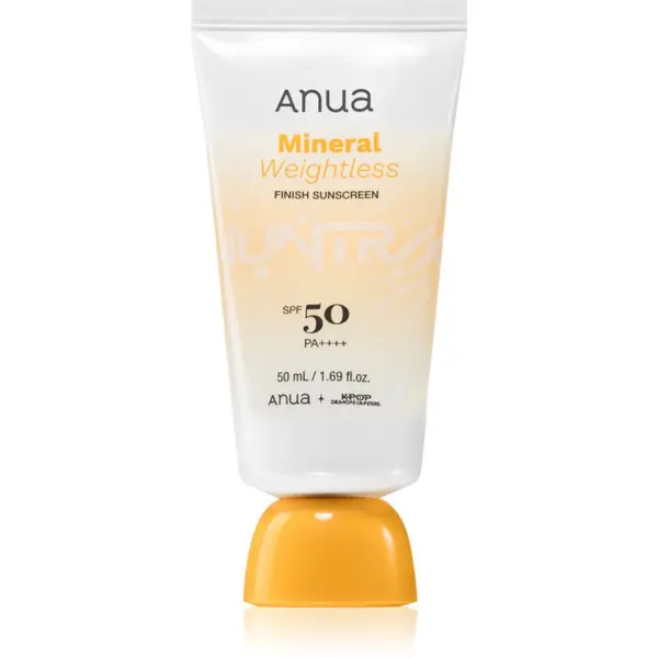 Anua Anua K-Pop Demon Hunters Mineral Weightless Finish Sunscreen лек защитен крем за лице SPF 50 50 мл.