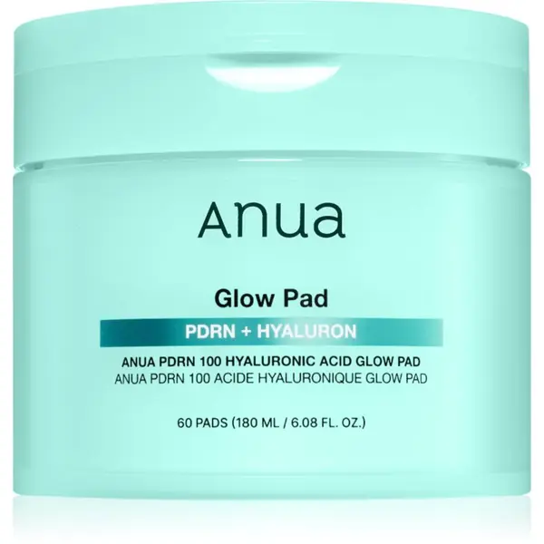 Anua Anua PDRN 100 Hyaluronic Acid Glow Pad тонизиращи възглавнички за хидратиране и изпъване на кожата 60 бр.