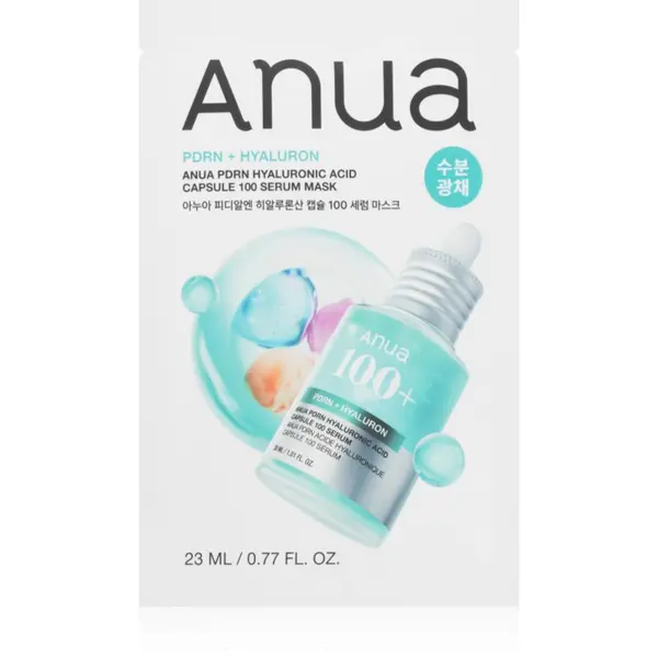 Anua Anua PDRN Hyaluronic Acid Capsule 100 Serum Mask хидратираща платнена маска със стягащ ефект 23 мл.