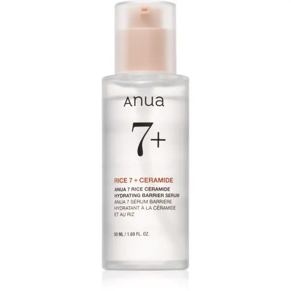 Anua Anua Rice 7 Ceramide Hydrating Barrier Serum интензивен хидратиращ серум за лице възстановяващ кожната бариера 50 мл.