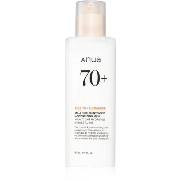 Anua Anua Rice 70 Intensive Moisturizing Milk озаряващ и хидратиращ лосион за лице 150 мл.