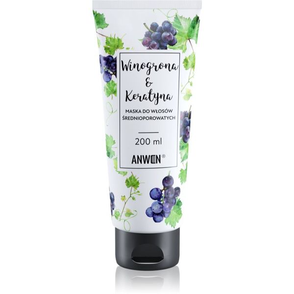 Anwen Anwen Grapes & Keratin регенерираща маска За коса Medium Porosity 200 мл.