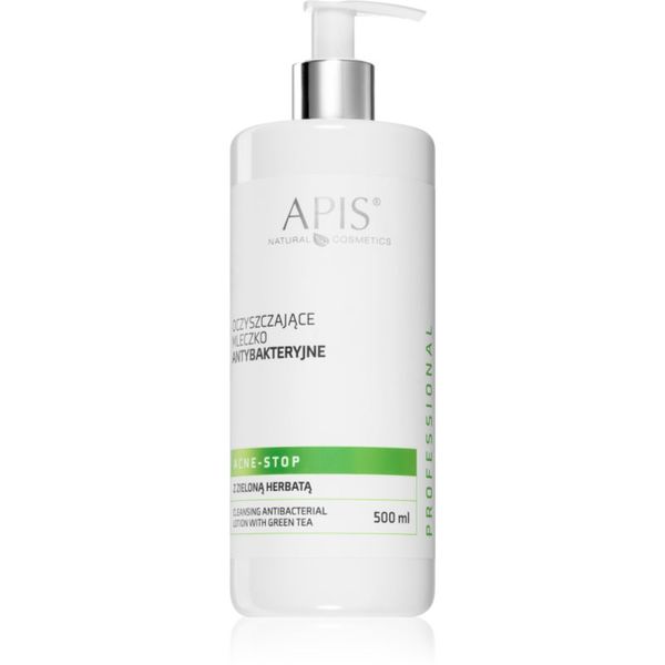 Apis Natural Cosmetics Apis Natural Cosmetics Acne-Stop Home TerApis почистващо и отстраняващо грим мляко със зелен чай 500 мл.