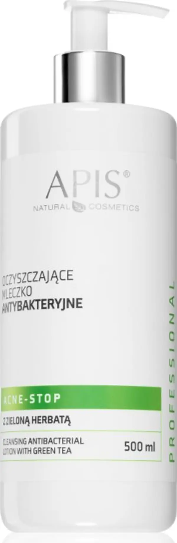 Apis Natural Cosmetics Apis Natural Cosmetics Acne-Stop Home TerApis почистващо и отстраняващо грим мляко със зелен чай 500 мл.