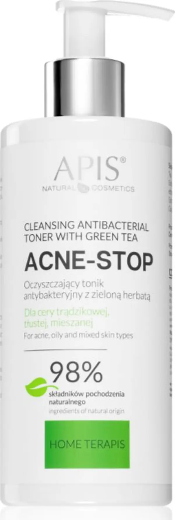 Apis Natural Cosmetics Apis Natural Cosmetics Acne-Stop Home TerApis успокояващ почистващ тоник за мазна и проблемна кожа 300 мл.