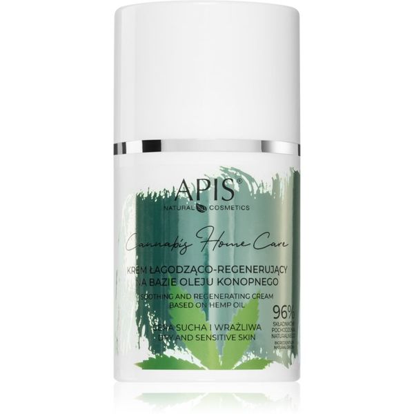 Apis Natural Cosmetics Apis Natural Cosmetics Cannabis Home Care лек хидратиращ крем за суха до чувствителна кожа 50 мл.