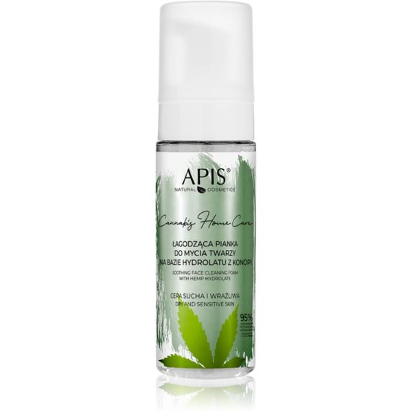Apis Natural Cosmetics Apis Natural Cosmetics Cannabis Home Care почистваща пяна за суха до чувствителна кожа 150 мл.