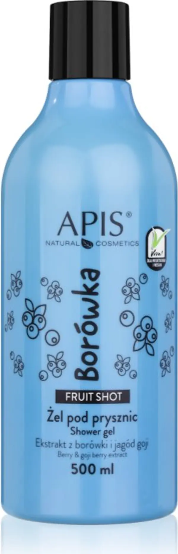 Apis Natural Cosmetics Apis Natural Cosmetics Fruit Shot Blueberry душ гел 500 мл.