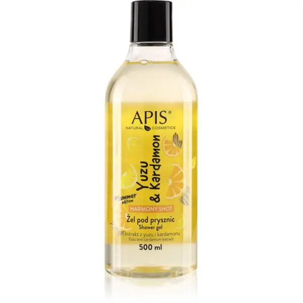 Apis Natural Cosmetics Apis Natural Cosmetics Harmony Shot Yuzu & Cardamom хармонизиращ душ гел 500 мл.