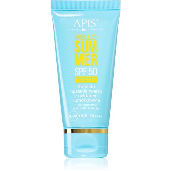 Apis Natural Cosmetics Apis Natural Cosmetics Hello Summer слънцезащитен крем за лице SPF 50 50 мл.