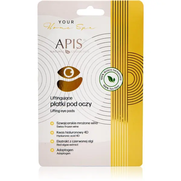 Apis Natural Cosmetics Apis Natural Cosmetics Home Spa маска за очи с лифтинг ефект 1 чифт