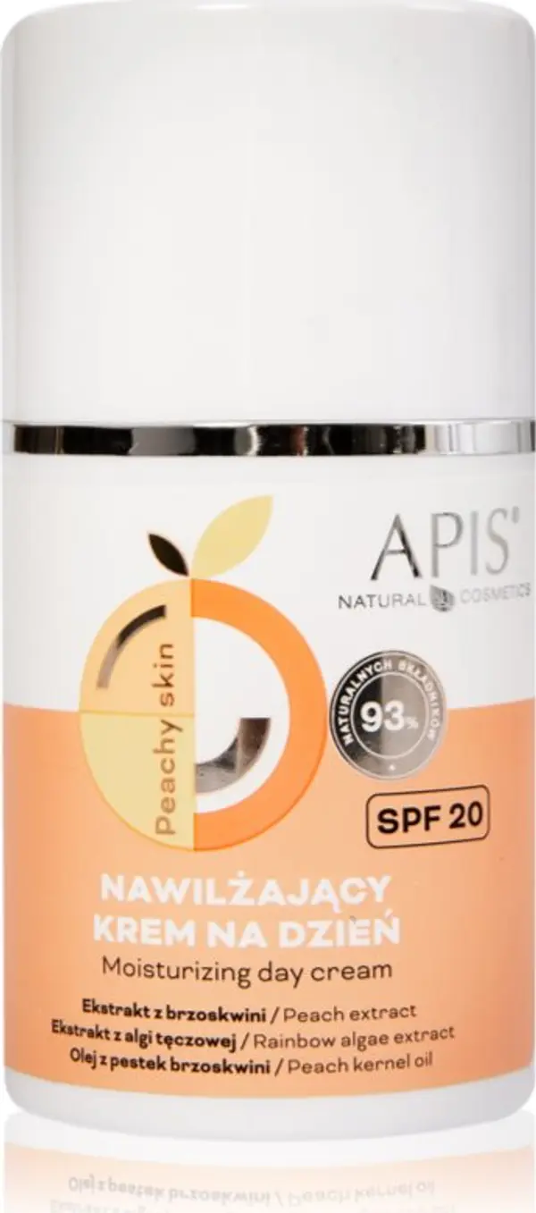 Apis Natural Cosmetics Apis Natural Cosmetics Peachy Skin дневен крем с хидратиращ ефект SPF 20 50 мл.