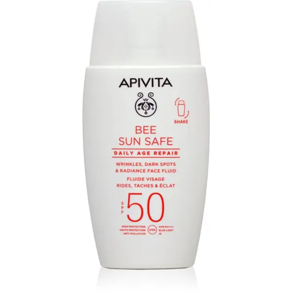 Apivita Apivita Bee Sun Safe Daily Age Repair Fluid SPF50 защитен флуид против бръчки SPF 50 50 мл.