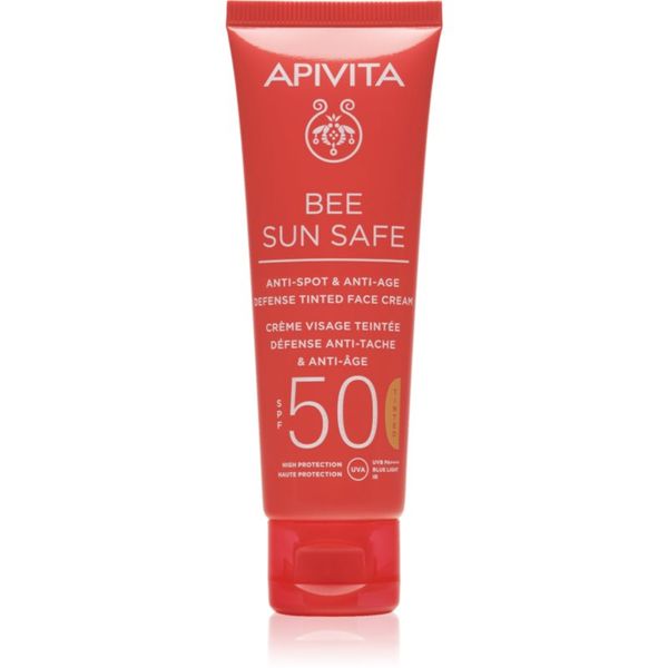 Apivita Apivita Bee Sun Safe защитен тониращ крем за лице SPF 50 50 мл.