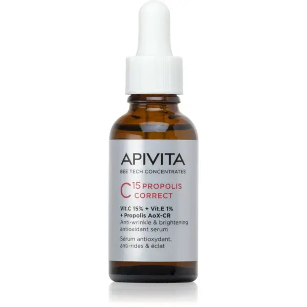Apivita Apivita Bee Tech Concentrates C15 Propolis Correct Serum антиоксидиращ серум за лице 30 мл.