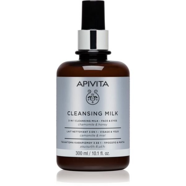 Apivita Apivita Cleansing Chamomile & Honey почистващо мляко 3 в 1 за лице и очи 300 мл.