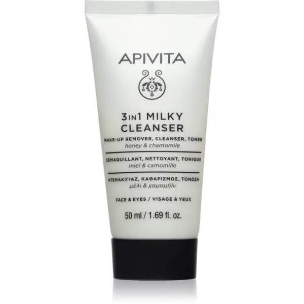Apivita Apivita Cleansing Milk Face & Eyes почистващо мляко 3 в 1 за лице и очи 50 мл.